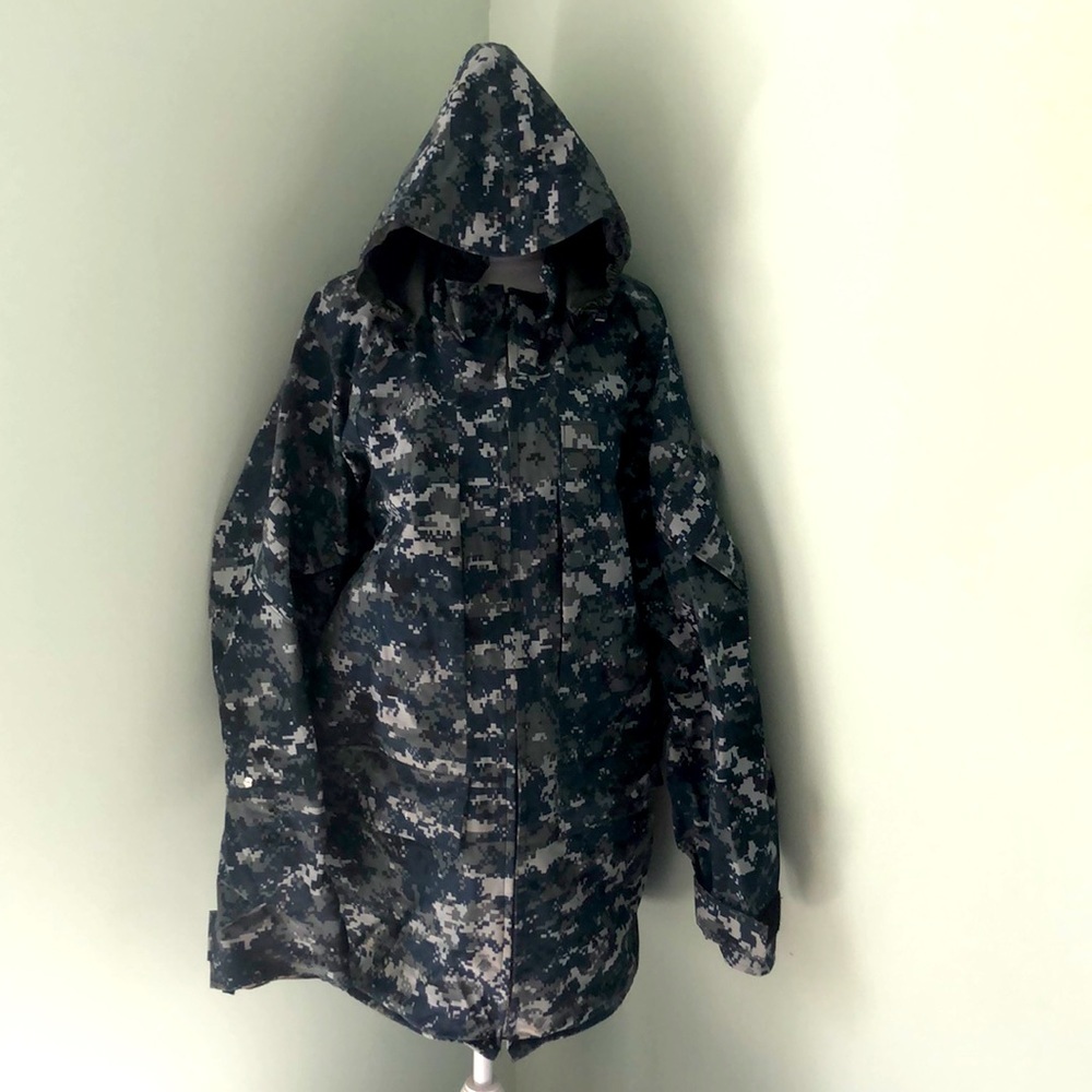 GORE-TEX MILITARY PARKA JACKET U.S. NAVY LONG DIGITAL CAMO